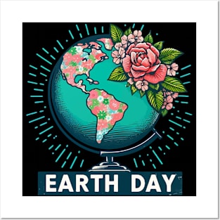 Floral Earth Day Posters and Art